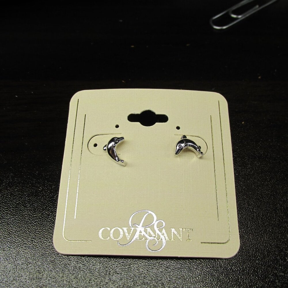 Dolphin Earrings (Pierced) Hypo-Allergenic